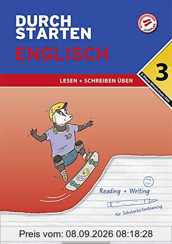 Durchstarten - Englisch Mittelschule/AHS - 3. Klasse: Lesen und Schreiben - Übungsbuch mit Lösungen