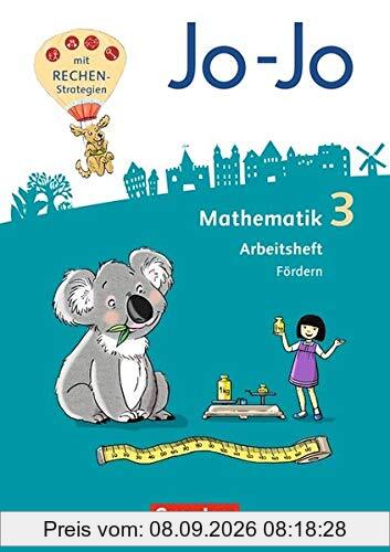 Jo-Jo Mathematik - Allgemeine Ausgabe 2018: 3. Schuljahr - Arbeitsheft Fördern
