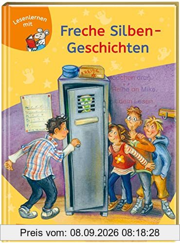 LESEMAUS zum Lesenlernen Sammelbände: Freche Silben-Geschichten: Extra Lesetraining – Lesetexte mit farbiger Silbenmarkierung | 3 Geschichten in 1 Band