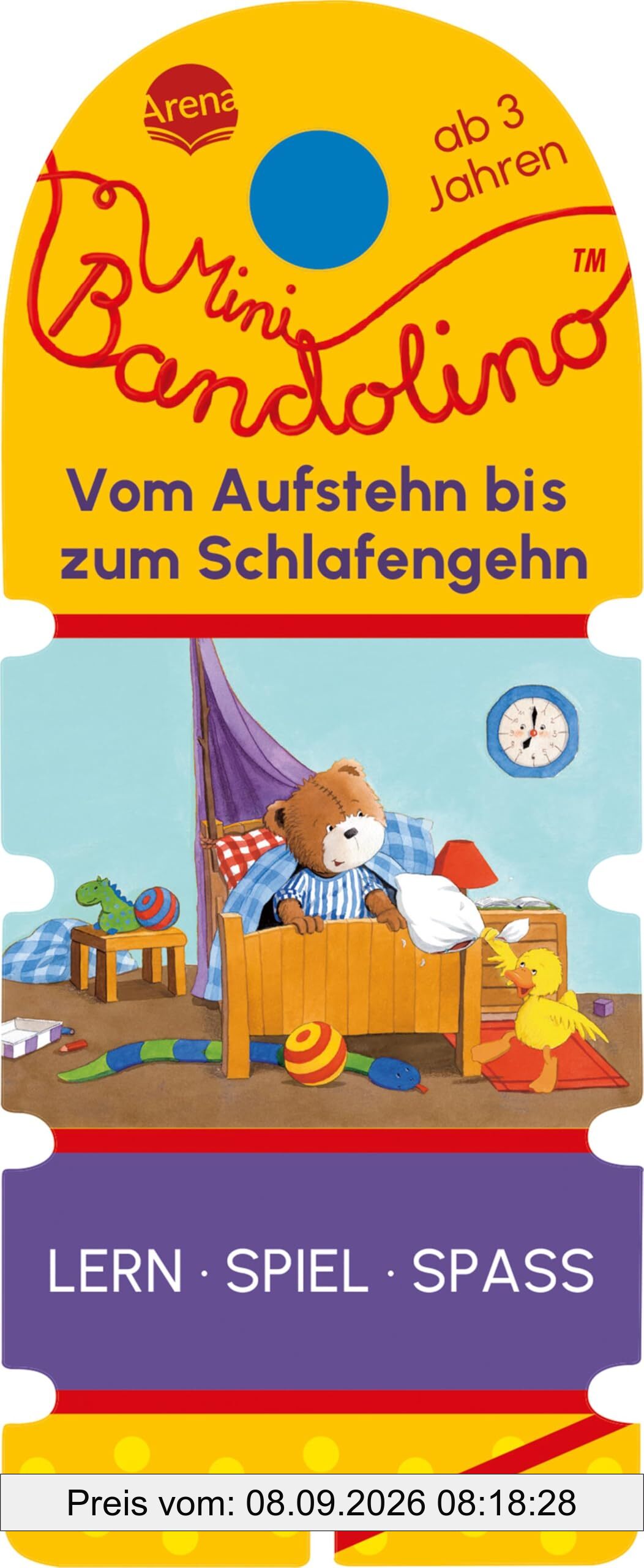 Mini Bandolino. Vom Aufstehn bis zum Schlafengehn: Lernspiel mit Lösungskontrolle für Kinder ab 3 Jahren