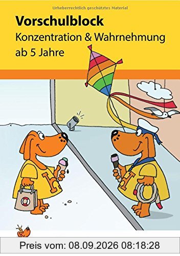 Vorschulblock - Konzentration und Wahrnehmung ab 5 Jahre