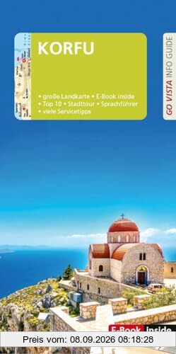 GO VISTA: Reiseführer Korfu: Mit Faltkarte und E-Book inside