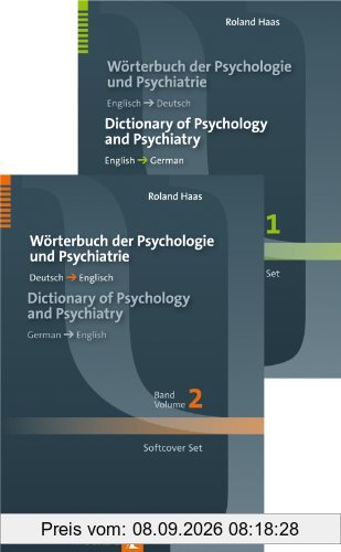 Wörterbuch der Psychologie und Psychiatrie / Dictionary of Psychology and Psychiatry: Softcover set edition (2 vols): Englisch-Deutsch / Deutsch-Englisch; English-German / German-English