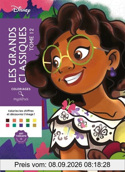 Coloriages mystères Disney : Les Grands classiques Tome 12