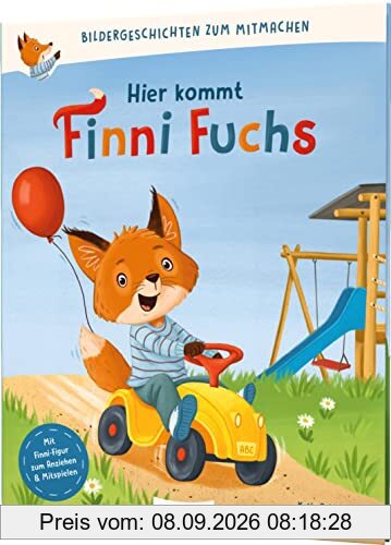 Bildergeschichten zum Mitmachen: Hier kommt Finni Fuchs: Mit Finni-Anziehpuppe & Suchbildern