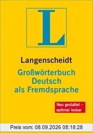 Langenscheidt Großwörterbuch Deutsch als Fremdsprache - Buch (Hardcover) und CD-ROM (Windows): einsprachig Deutsch (Langenscheidt Großwörterbücher)