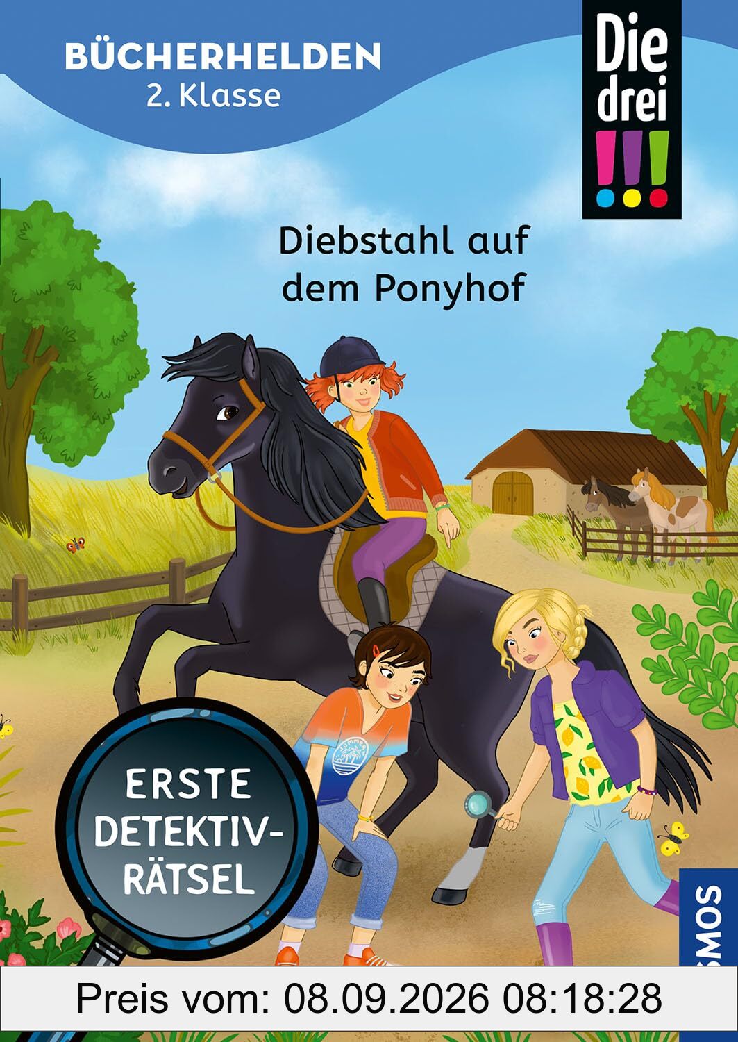 Die drei !!!, Bücherhelden 2. Klasse, Diebstahl auf dem Ponyhof: Erste Detektivrätsel, Erstleser Kinder ab 7 Jahre