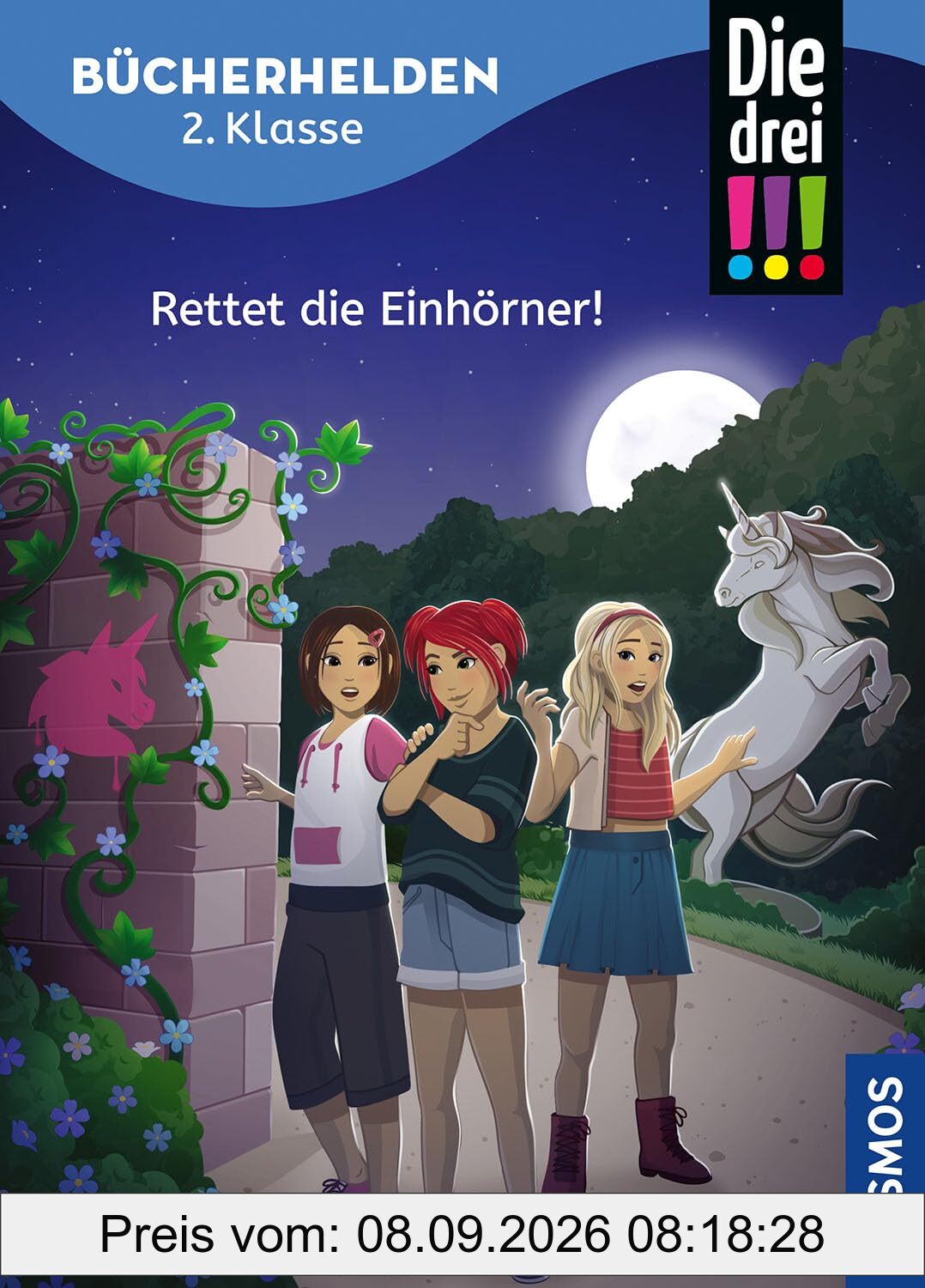 Die drei !!!, Bücherhelden 2. Klasse, Rettet die Einhörner!: Gut lesen können - Kinderbuch für Erstleser ab 7 Jahren - Spannende Detektivgeschichten mit Kim, Franzi und Marie