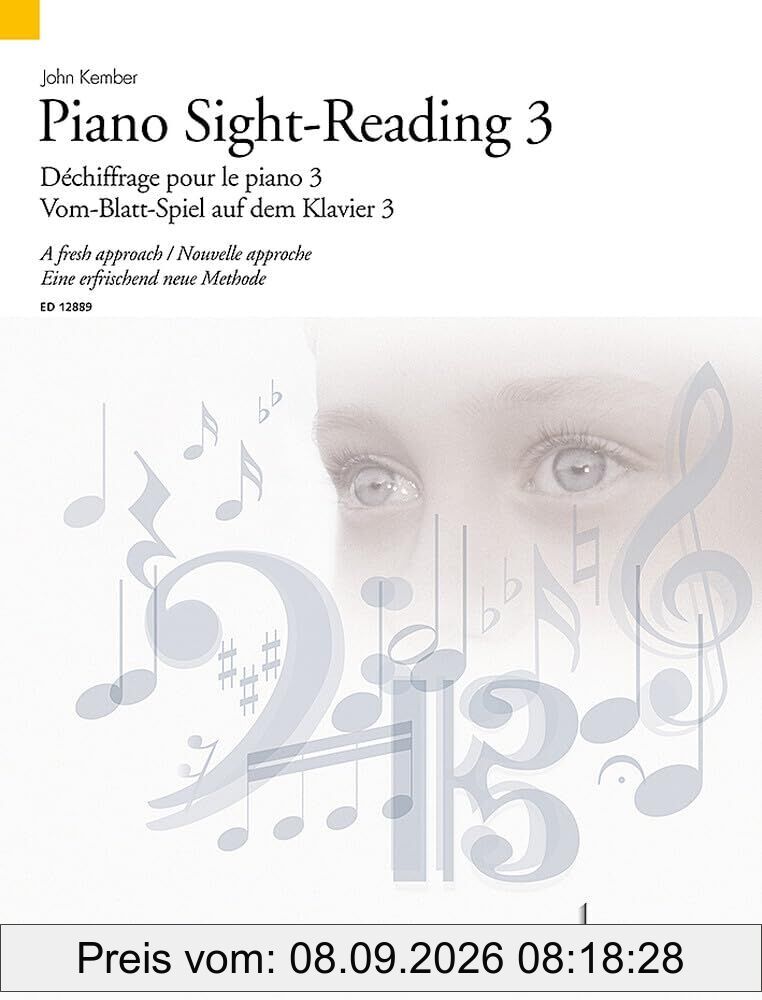 Piano Sight-Reading 3/Dechiffrage Pour Le Piano 3/Vom-Blatt-Spiel Auf Dem Klavier 3