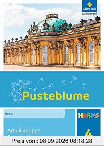 Pusteblume. Das Sachbuch - Ausgabe 2016 für Berlin und Brandenburg: Harms Arbeitsmappe 4 Brandenburg
