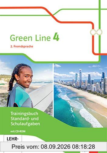 Green Line 4. Ausgabe 2. Fremdsprache: Trainingsbuch Standard- und Schulaufgaben, Heft mit Lösungen und Mediensammlung Klasse 9 (Green Line. Ausgabe 2. Fremdsprache ab 2018)