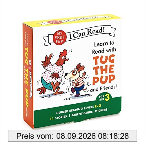 Learn to Read with Tug the Pup and Friends! Box Set 3: Levels Included: E-G (My Very First I Can Read)
