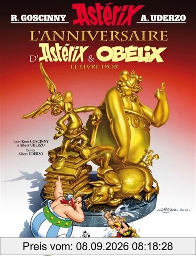 Une aventure d'Astérix. Vol. 34. L'anniversaire d'Astérix & Obélix : le livre d'or