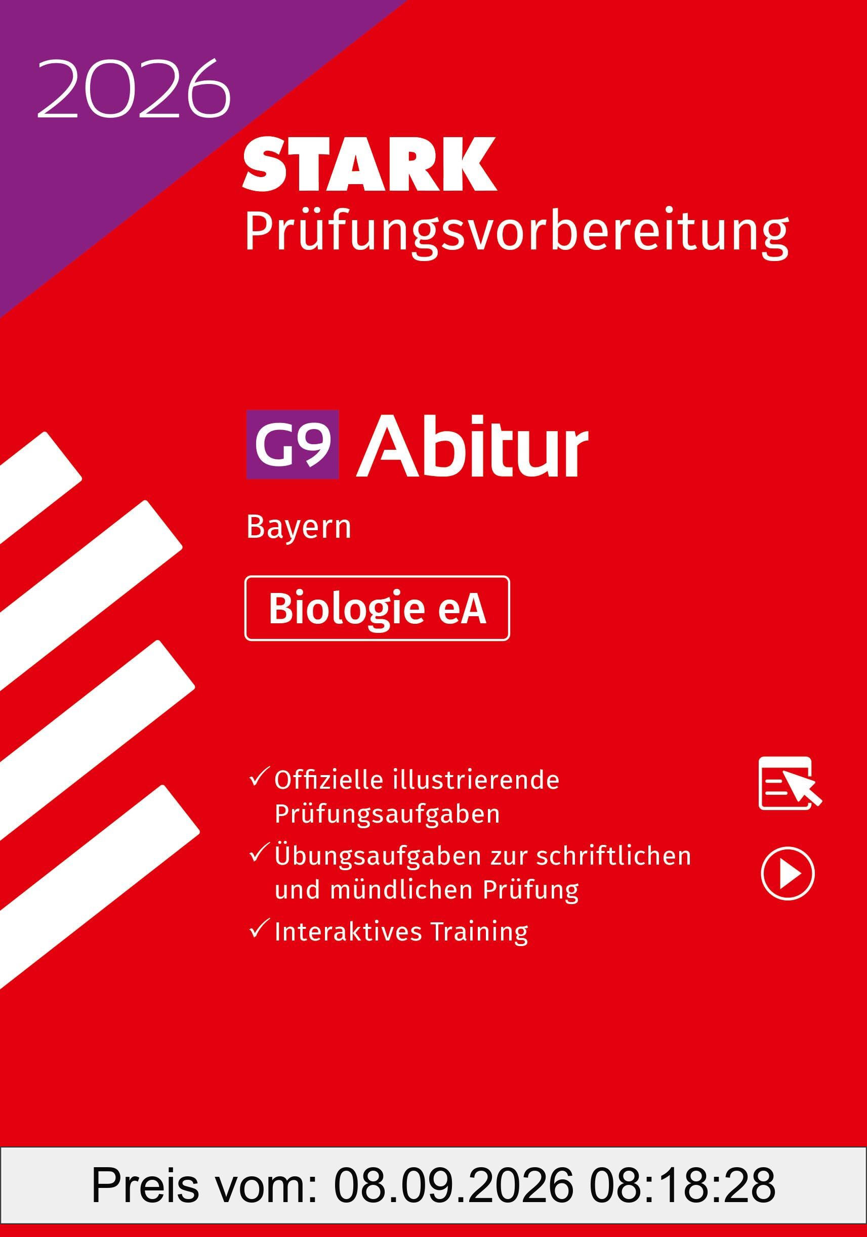 STARK Biologie eA - Abitur 2026 Bayern - Prüfungsvorbereitung (Abitur-Prüfungen)