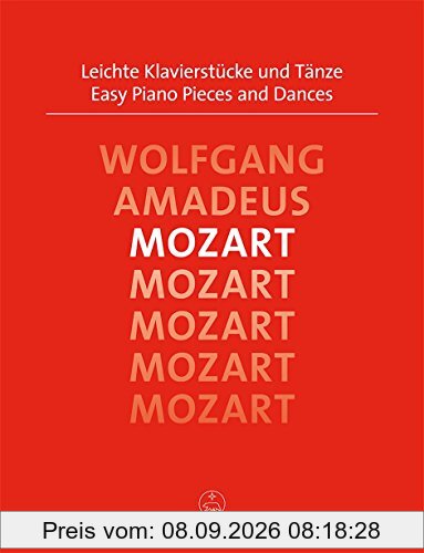 Leichte Klavierstücke und Tänze. Spielpartitur, Sammelband, Urtextausgabe