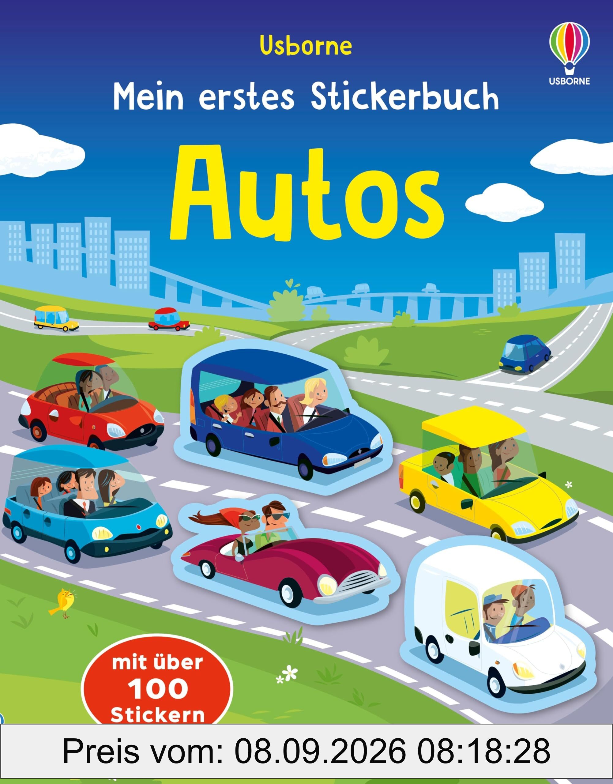 Mein erstes Stickerbuch: Autos: Stickerheft mit über 100 Stickern – für Kinder ab 3 Jahren