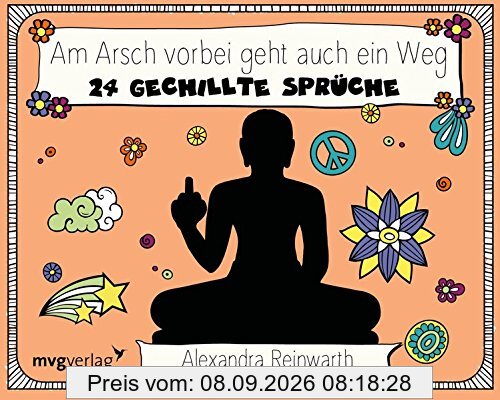 Am Arsch vorbei geht auch ein Weg: Postkartenaufsteller: 24 gechillte Karten