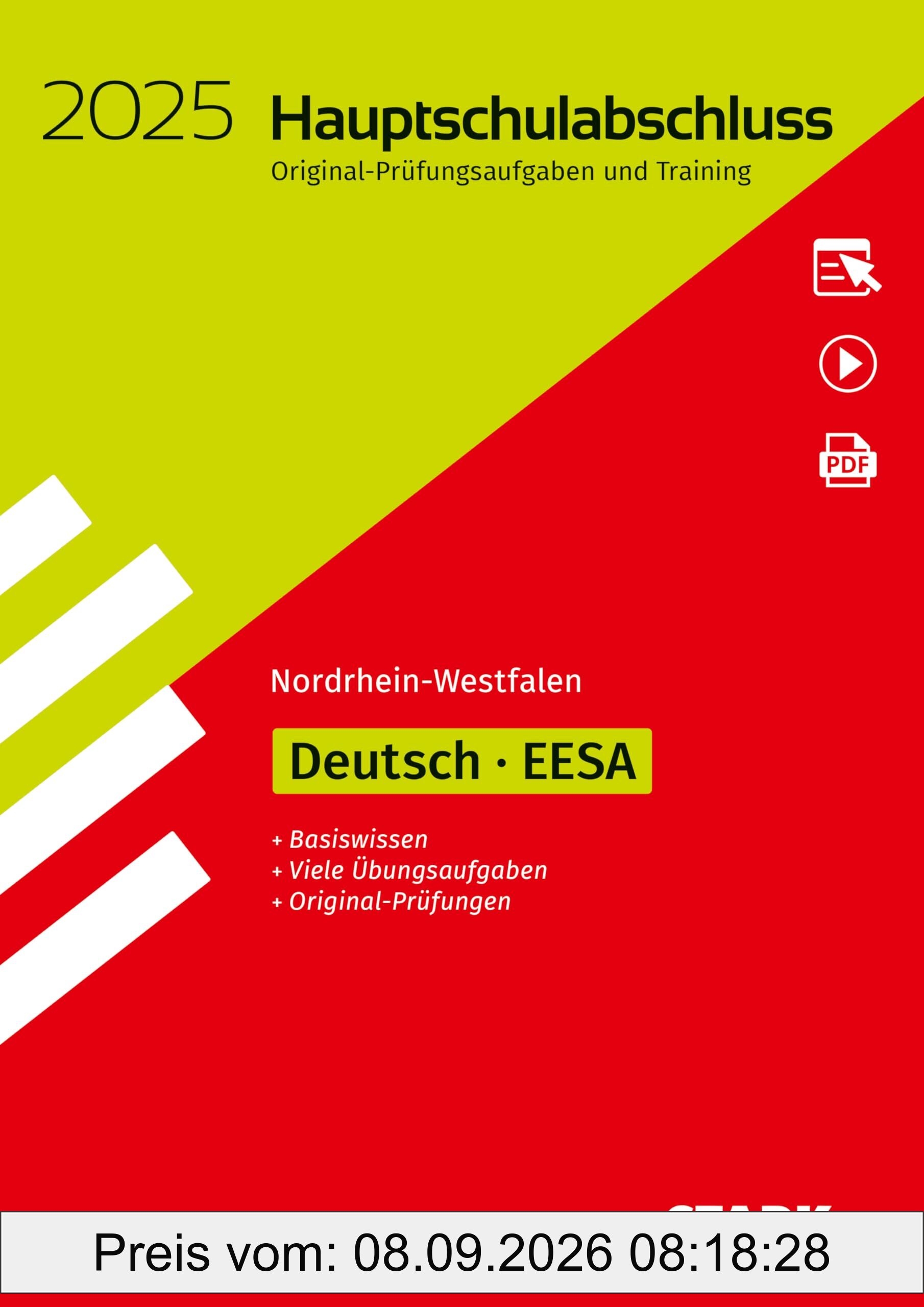 STARK Original-Prüfungen und Training - Hauptschulabschluss / EESA 2025 - Deutsch - NRW