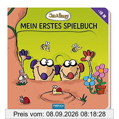 Trötsch Jan und Henry Mein erstes Spielbuch Pappenbuch mit Schiebern: Entdeckerbuch Beschäftigungsbuch