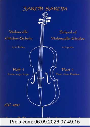 Violoncello-Etüden-Schule: Erste, enge Lage. Heft 1. Violoncello.