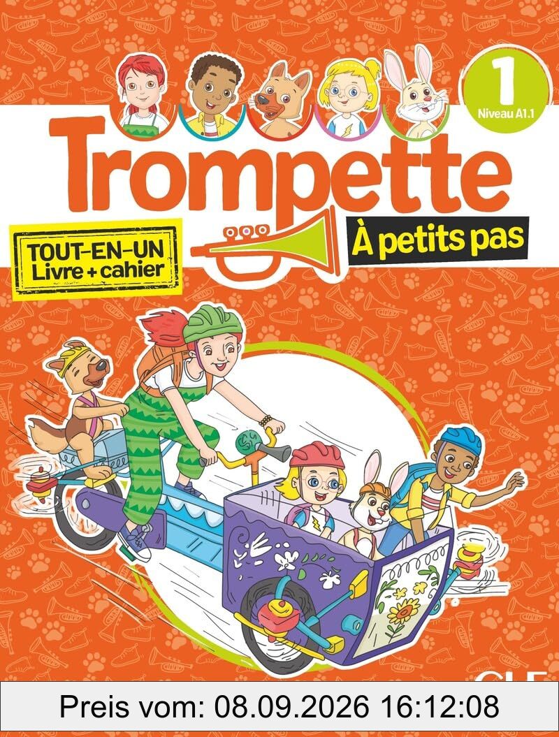 Trompette à petits pas, niveau 1, A1.1 : tout-en-un, livre + cahier