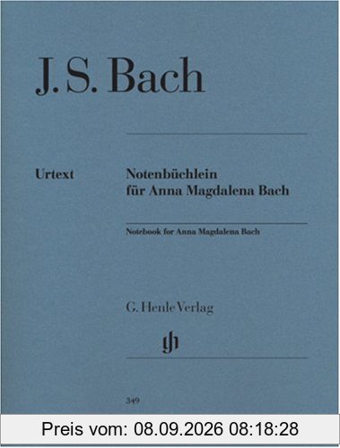 Notenbüchlein für Anna Magdalena Bach 1725. Klavier