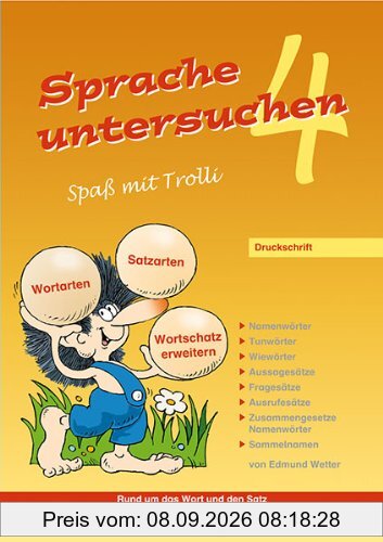 Sprache untersuchen - Spaß mit Trolli 4: Druckschrift