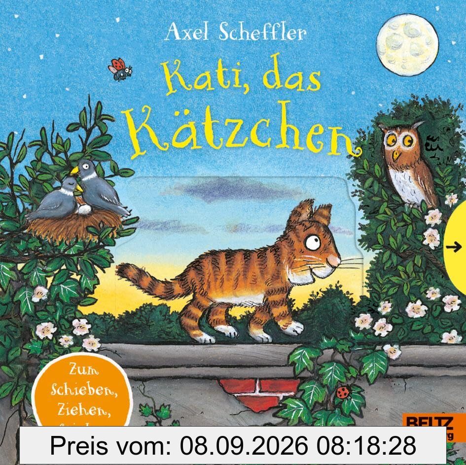 Kati, das Kätzchen: Pappbilderbuch zum Schieben, Ziehen, Spielen