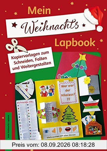 Mein Weihnachts-Lapbook: Kopiervorlagen zum Schneiden, Falten und Weitergestalten