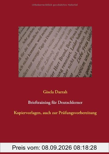 Brieftraining für Deutschlerner: Kopiervorlagen, auch zur Prüfungsvorbereitung