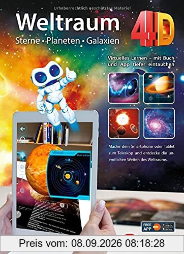 Weltraum 4D - Sterne, Planeten, Galaxien mit APP virtuell durch den Weltall