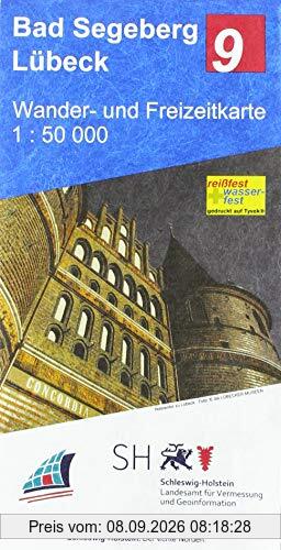 Bad Segeberg - Lübeck 1 : 50 000: Wander- und Freizeitkarte