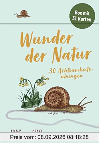 Wunder der Natur - 30 Achtsamkeitsübungen: Box mit 31 Karten