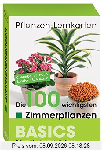 Pflanzen-Lernkarten: Die 100 wichtigsten Zimmerpflanzen: 100 Lernkarten mit Lernkartenbox