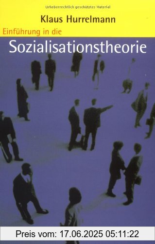 Binding : Taschenbuch, Edition : 9., unveränderte Aufl., Label : Beltz, Publisher : Beltz, medium : Taschenbuch, numberOfPages : 328, publicationDate : 2006-09-29, authors : Klaus Hurrelmann, languages : german, ISBN : 3407254407
