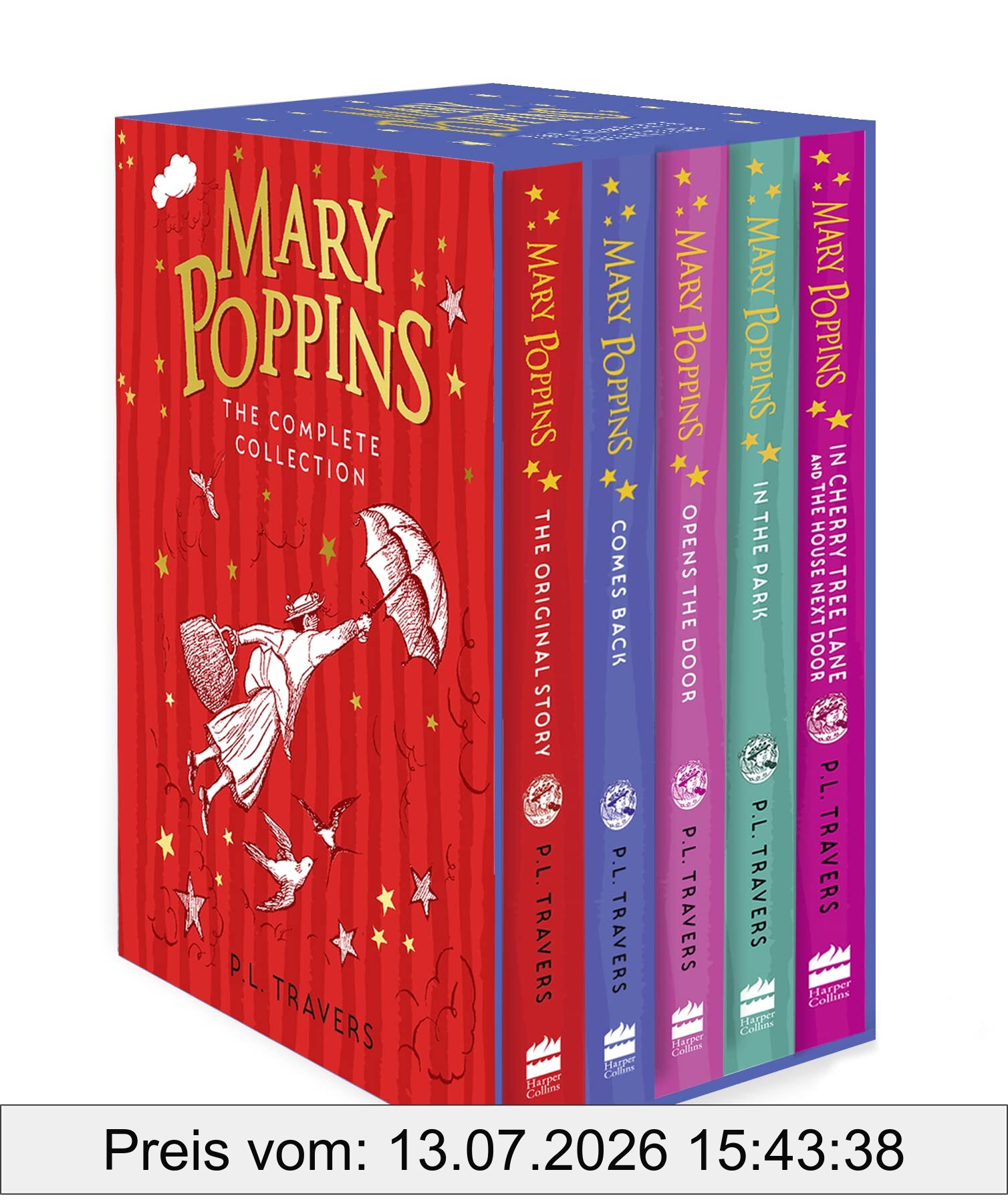 Travers, P. L. Mary Poppins – The Complete Collection Box Set, Mary Poppins, Mary Poppins Comes Back, Mary Poppins Opens The Door, Mary Poppins In The Park, Mary