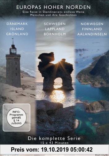 Gebr. - Europas Hoher Norden (Box, 6 DVDs im Schuber): Schweden, Lappland, Bornholm, Dänemark, Island, Grönland, Norwegen, Finnland und die Ålandinsel