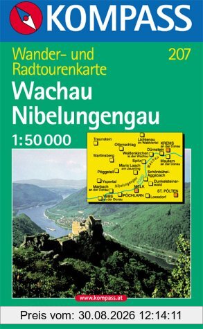 Kompass Karten, Wachau, Nibelungengau