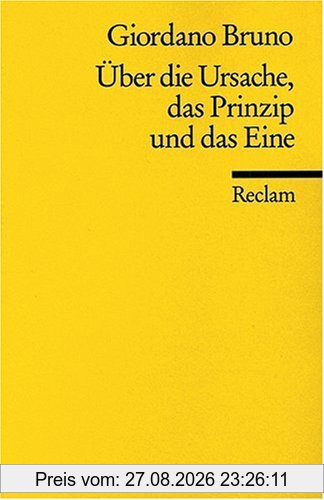 Universal-Bibliothek Nr. 5113(2): Über die Ursache, das Prinzip und das Eine