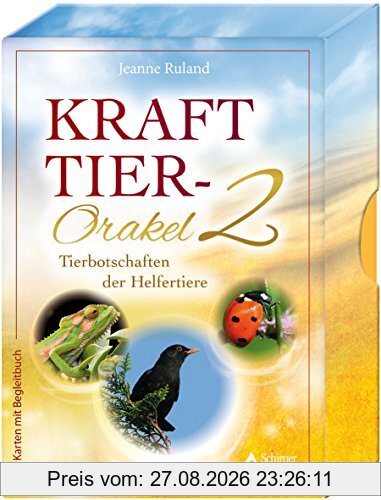 Krafttier-Orakel 2: Botschaften der Helfertiere - 64 Karten mit Begleitbuch
