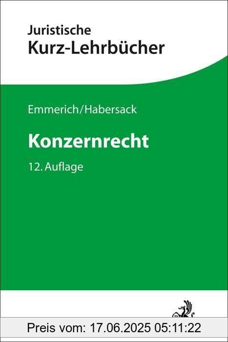 Binding : Taschenbuch, Edition : 12., völlig neu bearbeitete, Label : C.H.Beck, Publisher : C.H.Beck, medium : Taschenbuch, numberOfPages : 643, publicationDate : 2023-09-04, authors : Volker Emmerich, Mathias Habersack, Matthias Lüdeking, Jürgen Sonnenschein, ISBN : 3406798861