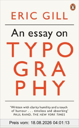 Eric Gill An Essay On Typography