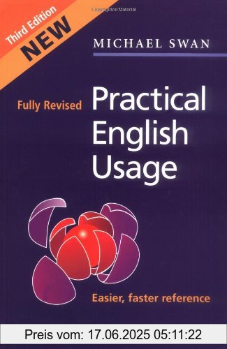 Binding : Taschenbuch, Edition : 3rd edition. Kartonierte Ausgabe., Label : Oxford University Press Elt, Publisher : Oxford University Press Elt, NumberOfItems : 1, PackageQuantity : 1, medium : Taschenbuch, numberOfPages : 658, publicationDate : 2005-04-21, authors : Michael Swan, languages : english, ISBN : 0194420981