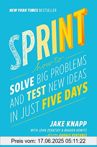 Binding : Taschenbuch, Edition : Export, Label : Simon & Schuster, Publisher : Simon & Schuster, medium : Taschenbuch, numberOfPages : 288, publicationDate : 2016-03-08, releaseDate : 2016-03-08, authors : Jake Knapp, John Zeratsky, Braden Kowitz, languages : english, ISBN : 1501140809