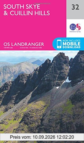 South Skye & Cuillin Hills 1 : 50 000 (OS Landranger Map)