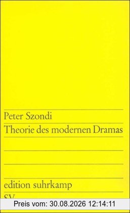 Theorie des modernen Dramas (edition suhrkamp)