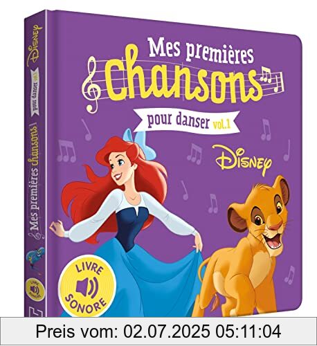 Die Buchhandlung in Oelde hat das Buch DISNEY - Mes Premières Chansons Pour Danser Vol.1 - Livre sonore: Tome 1