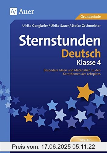 Binding : Broschiert, Edition : 1, Label : Auer Verlag in der AAP Lehrerfachverlage GmbH, Publisher : Auer Verlag in der AAP Lehrerfachverlage GmbH, medium : Broschiert, numberOfPages : 88, publicationDate : 2017-04-18, authors : Ulrike Gangkofer, Ulrike Sauer, Stefan Zechmeister, languages : german, ISBN : 3403071847