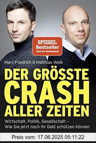 Binding : Taschenbuch, Edition : 1. Aufl. 2020, Label : Quadriga, Publisher : Quadriga, medium : Taschenbuch, numberOfPages : 400, publicationDate : 2020-08-28, authors : Matthias Weik, Marc Friedrich, ISBN : 3404070011