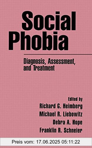 Binding : Gebundene Ausgabe, Edition : New., Label : Guilford Pubn, Publisher : Guilford Pubn, NumberOfItems : 1, medium : Gebundene Ausgabe, numberOfPages : 435, publicationDate : 1995-10-01, publishers : Heimberg, Richard G., Liebowitz, Michael R., Hope, Debra A., ISBN : 1572300124
